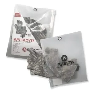 Shelta Sun Gloves packaging.