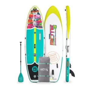 Bote Boards Breeze 10'8" inflatable paddleboard package in native spectrum color. Available at Riverbound Sports in Tempe, Arizona.