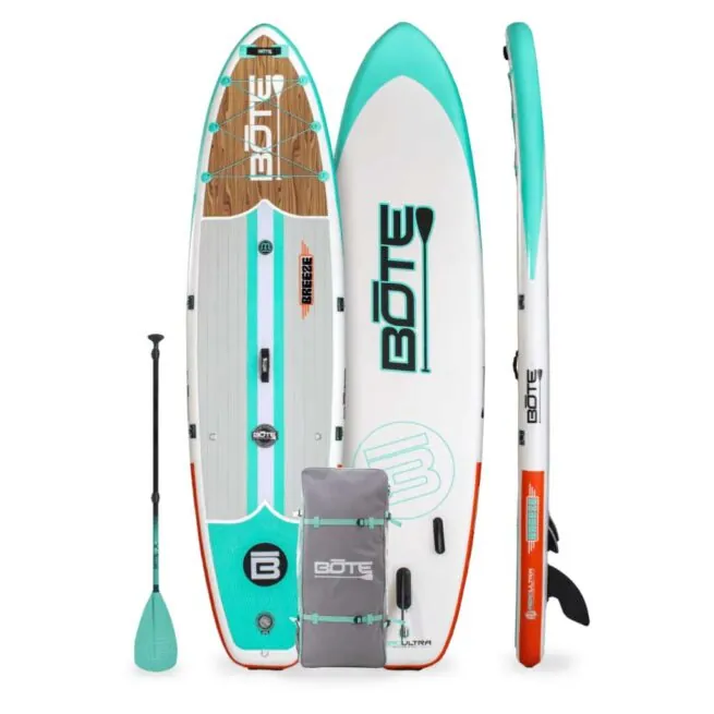Bote Breeze 11'6" Classic Cypress inflate SUP package. Available at Riverbound Sports in Tempe, Arizona.