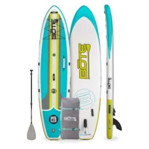 Bote Breeze 11'6" inflatable paddle board in Full Trax Citron color. Available at Riverbound Sports in Tempe, Arizona.