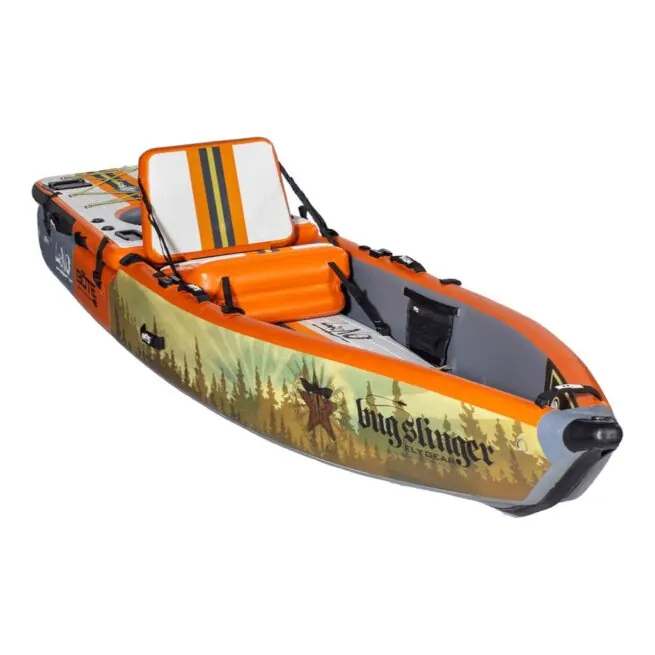 Bote Boards Lono inflatable kayak in Bug Slinger Backwater color. Available at Riverbound Sports in Tempe, Arizona.