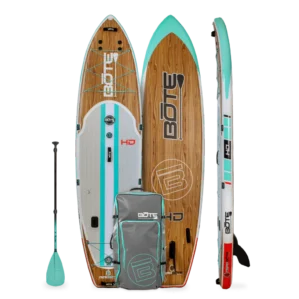 Bote Boards HD Aero inflatable SUP Native Classic Cypress package. Available at Riverbound Sports in Tempe, Arizona.