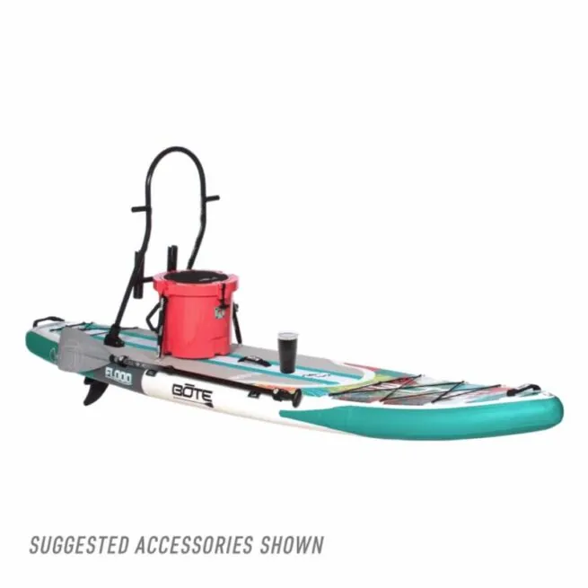 Boat Boards Patchworks inflatable SUP wit accessories.