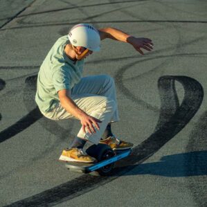 Rider on a One Wheel Pint X. Available at Riverbound Sports in Tempe, Arizona.