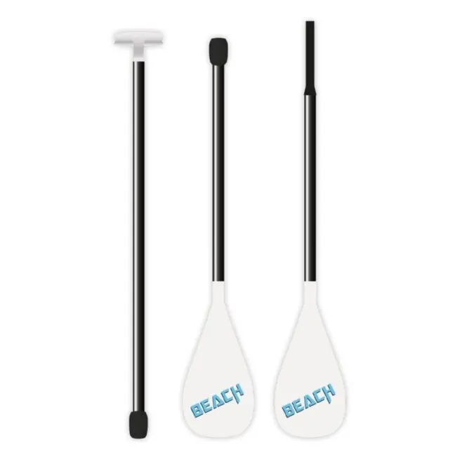 Sup-Kayak paddle in black and white.