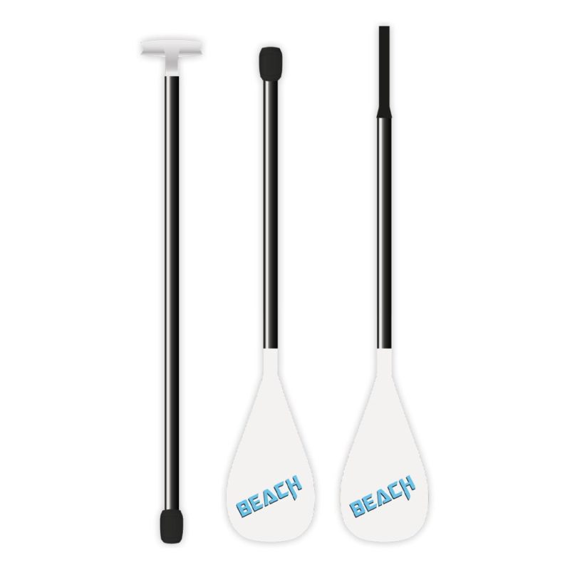 Sup-Kayak paddle in black and white.