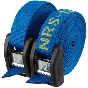 12' pair of NRS Buckle Bumper Straps with stainless cam locks in iconic blue color. Available at Riverbound Sports in Tempe, Arizona.