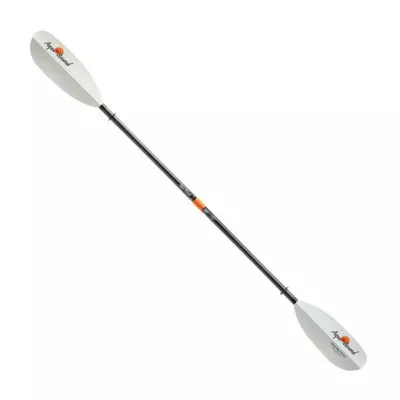 The Aqua Bound Sting Ray Hybrid Carbon 2-Piece Posi-Lok shaft with white medium size blades. Available at Riverbound Sports in Tempe, Arizona.