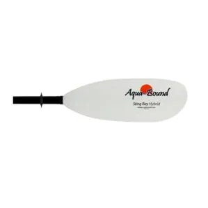 Aqua Bound Sting Ray Hybrid white medium size blade. Available at Riverbound Sports in Tempe, Arizona.