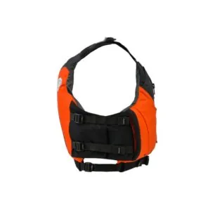 The Astral Ceiba PFD side in color fire orange. Available at Riverbound Sports in Tempe, Arizona.