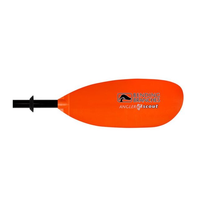 Bending Branches Aluminum Scout Angler Kayak Paddle with orange blade. Available at Riverbound Sports in Tempe, Arizona.