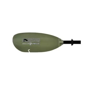 The Bending Branches Angler Classic kayak paddle with hook and sage green blade. Available at Riverbound Sports in Tempe, Arizona.