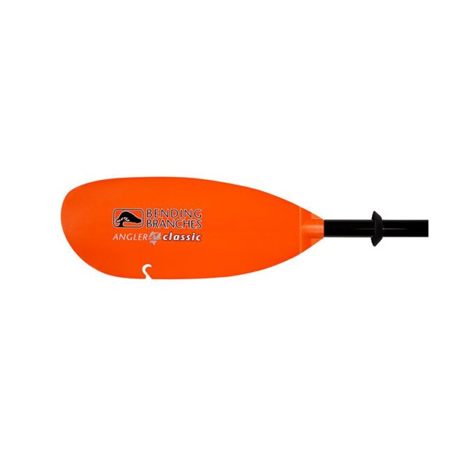 Bending Branches Angler Classic Plus kayak paddle blade with hook in orange available at Riverbound Sports