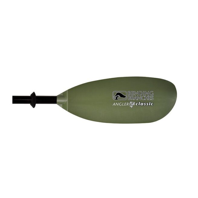 Bending Branches Angler Classic Plus kayak paddle blade in sage green available at Riverbound Sports