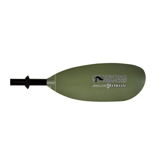 Bending Branches Angler Classic Plus kayak paddle blade in sage green available at Riverbound Sports