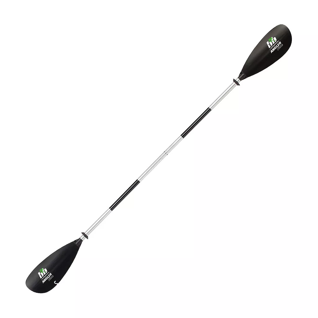 Aluminum Shaft/Black Blade - 260cm Bending Branches Angler Rise 2-Piece Snap-Button Fishing Kayak Paddle; 