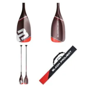 Black Project Hydro FlowX SUP race paddle and paddle bag. Available a Riverbound Sports in Tempe, Arizona.