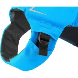 NRS K9 Dog Life Jacket strap view in Teal. Available at Riverbound Sports in Tempe, Arizona.
