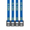 Different size NRS Buckle Bumper Straps with stainless cam locks in iconic blue color. Available at Riverbound Sports in Tempe, Arizona.
