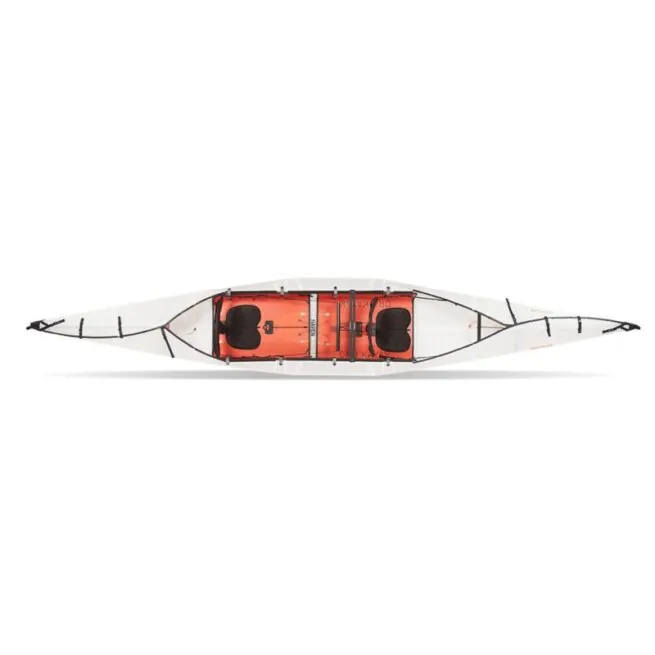 Oru Kayak Haven TT Tandem folding kayak top view. Available at Riverbound Sports store in Tempe, Arizona.