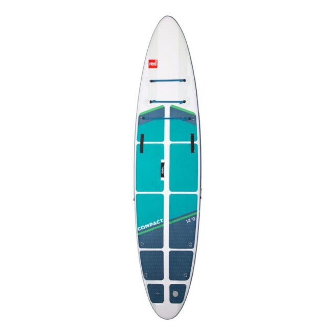 Red Paddle 12' Compact Voyager deck side. Available at Red Preferred Retailer Riverbound Sports in Tempe, Arizona.