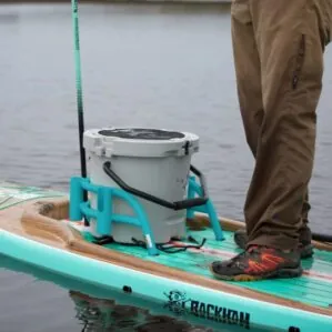 Bote Boards Bucket Rac with Kula cooler on a SUP. | Riverbound Sports Bote dealer in Tempe, Arizona..