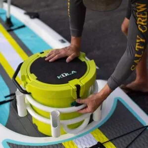 Bote Boards Kula 5 Gallon on paddle board in citron color. Available at Riverbound Sports in Tempe, Arizona.
