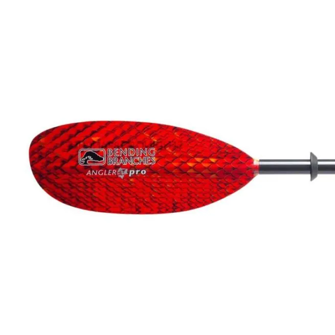 Bending Branches Angler Pro kayak paddle in copperhead color left blade. Available at Riverbound Sports in Tempe, Arizona.