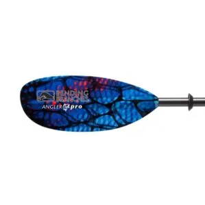 Bending Branches Angler Pro kayak paddle in radiant color left blade. Available at Riverbound Sports in Tempe, Arizona.