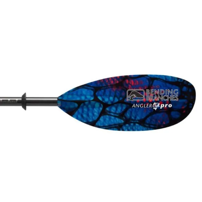 Bending Branches Angler Pro kayak paddle in radiant color right blade. Available at Riverbound Sports in Tempe, Arizona.