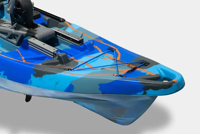 Feelfree Flash kayak with Rapid Pedal Drive in electric blue color. Fishing, fitness and fun crossover kayak. Authorized Fellfree dealer, Riverbound Sports in Tempe, Arizona.