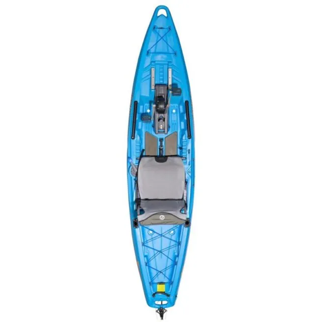 Feelfree Flash kayak with Rapid Pedal Drive in sky blue color. Fishing, fitness and fun crossover kayak. Authorized Fellfree dealer, Riverbound Sports in Tempe, Arizona.