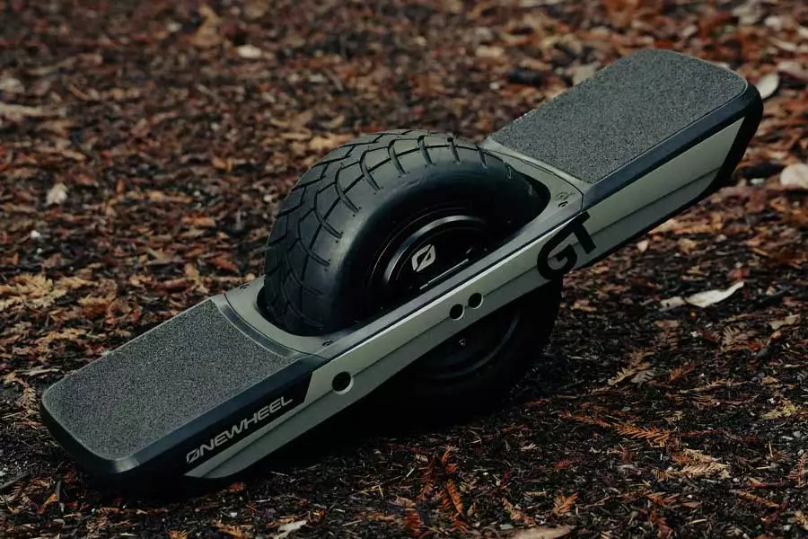 Future Motion OneWheel GT with treaded tire available at riverbound Sports in Tempe, Arizona.