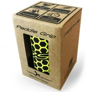 A Box of RSPro Hexa paddle grip in yellow. Available at Riverbound Sports in Tempe, Arizona.