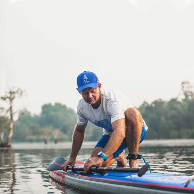 Starboard SUP shoulder carry strap and paddle holder. Available at Riverbound Sports in Tempe, Arizona.