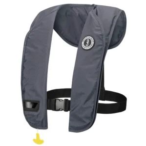M.I.T Manual Inflatable PFD by Mustang Survival in Gray. Available at Riverbound Sports in Tempe, Arizona.
