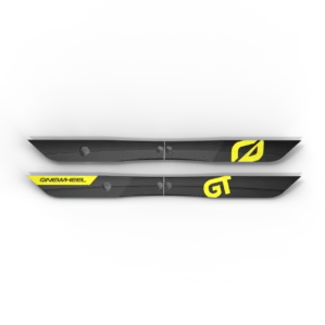 OneWheel Rail Guards in black and yellow accent. Available at Riverbound Sports in Tempe, Arizona.