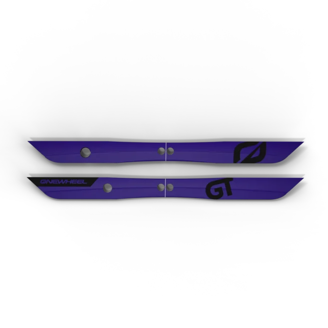 OneWheel Rail Guards in purple and black accent. Available at Riverbound Sports in Tempe, Arizona.