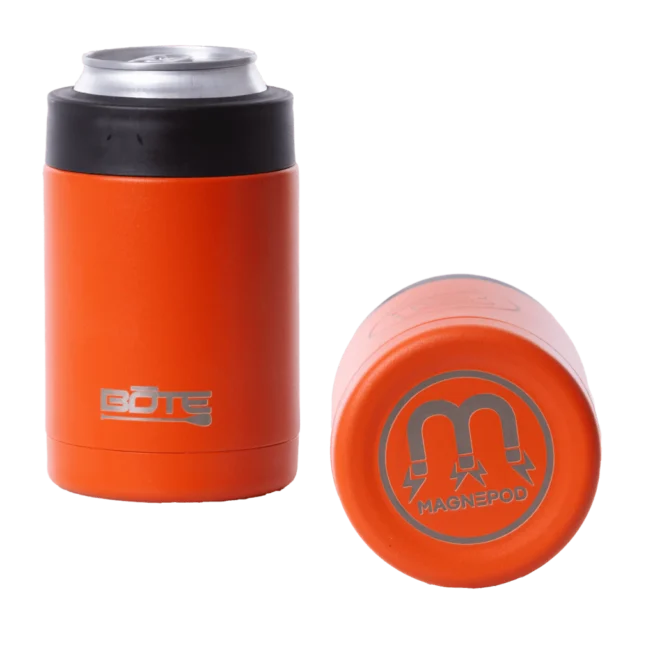 Bote Boards Megnepod 12oz koozie in sunrise. Available at Riverbound Sports in Tempe, Arizona.