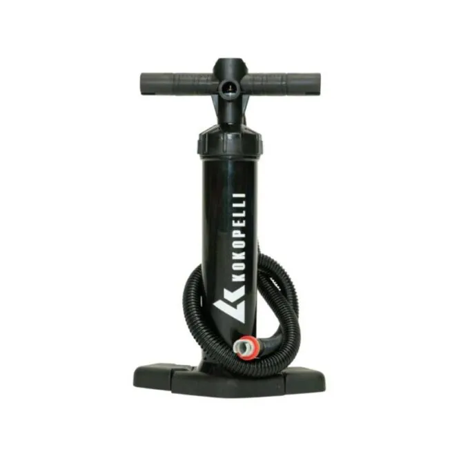The Kokopelli kayak dual action pump. Available at Riverbound Sports in Tempe, Arizona.