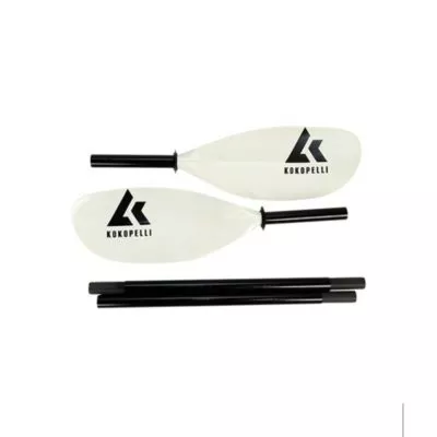 Kokopelli Alpine Lake 4 piece paddle white. Available at Riverbound Sports in Tempe, Arizona.