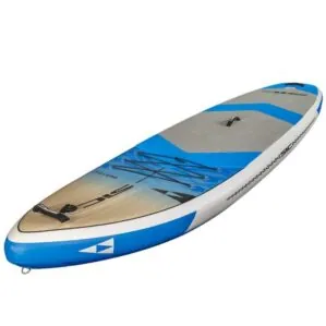SIC Maui TAO Wind paddleboard with windsurf deck. Available at Riverbound Sports in Tempe, Arizona.