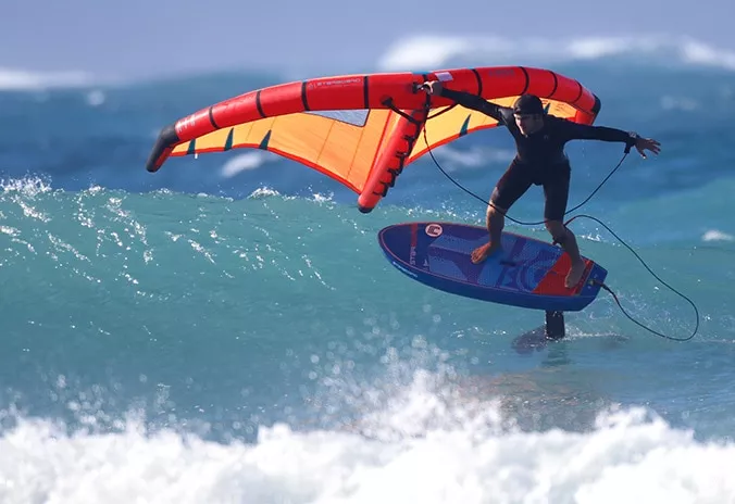 Starboard Feewing wave foiling. Available at Riverbound Sports in Tempe, Arizona.