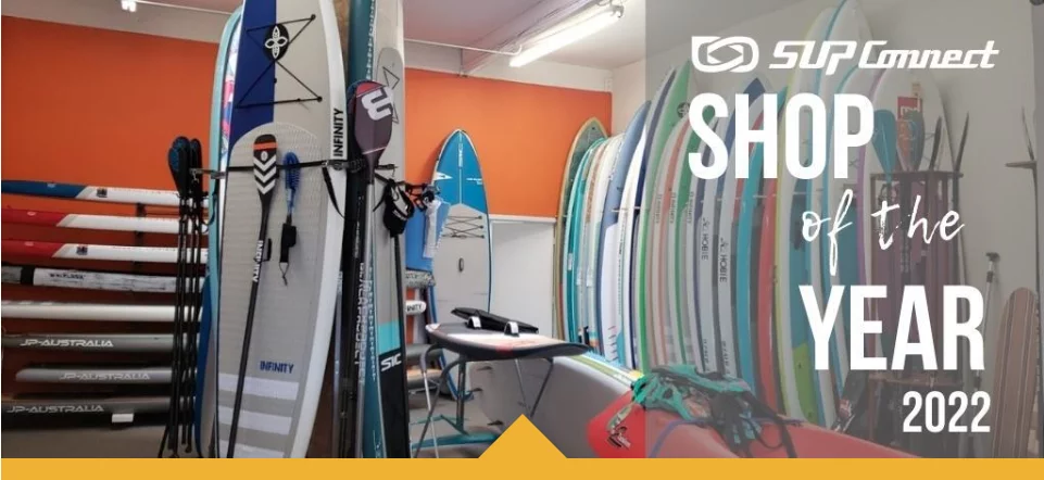 SUP Connect Magazine Shop of the Year. Riverbound Sports in Tempe, Arizona.