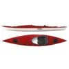 Eddyline Skylark 12' sit inside kayak split side and top in red pearl. Riverbound Sports authorized Eddyline dealer in Tempe, Arizona.