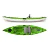 Eddyline Caribbean 10 sit-on-top kayak split side and top in lime. Riverbound Sports authorized Eddyline dealer in Tempe, Arizona.