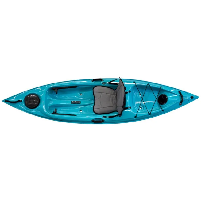 Eddyline Caribbean 10 sit on top kayak in teal. Riverbound Sports Paddle Company.