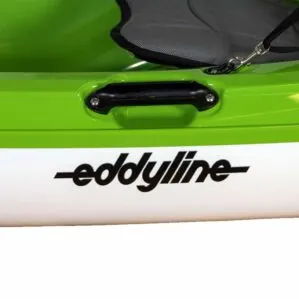 Eddyline Caribbean 10 lime kayak side paddle holder handle. Riverbound Sports authorized Eddyline dealer in Tempe, Arizona.
