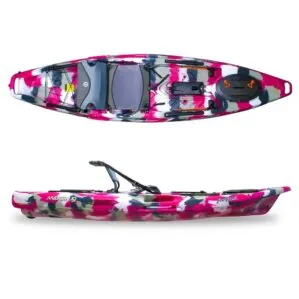 New Feelfree Moken 10 Lite V2 kayak in pink camo color. Available at Riverbound Sports in Tempe, Arizona.