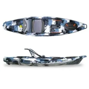 New Feelfree Moken 10 Lite V2 kayak in winter camo color. Available at Riverbound Sports in Tempe, Arizona.